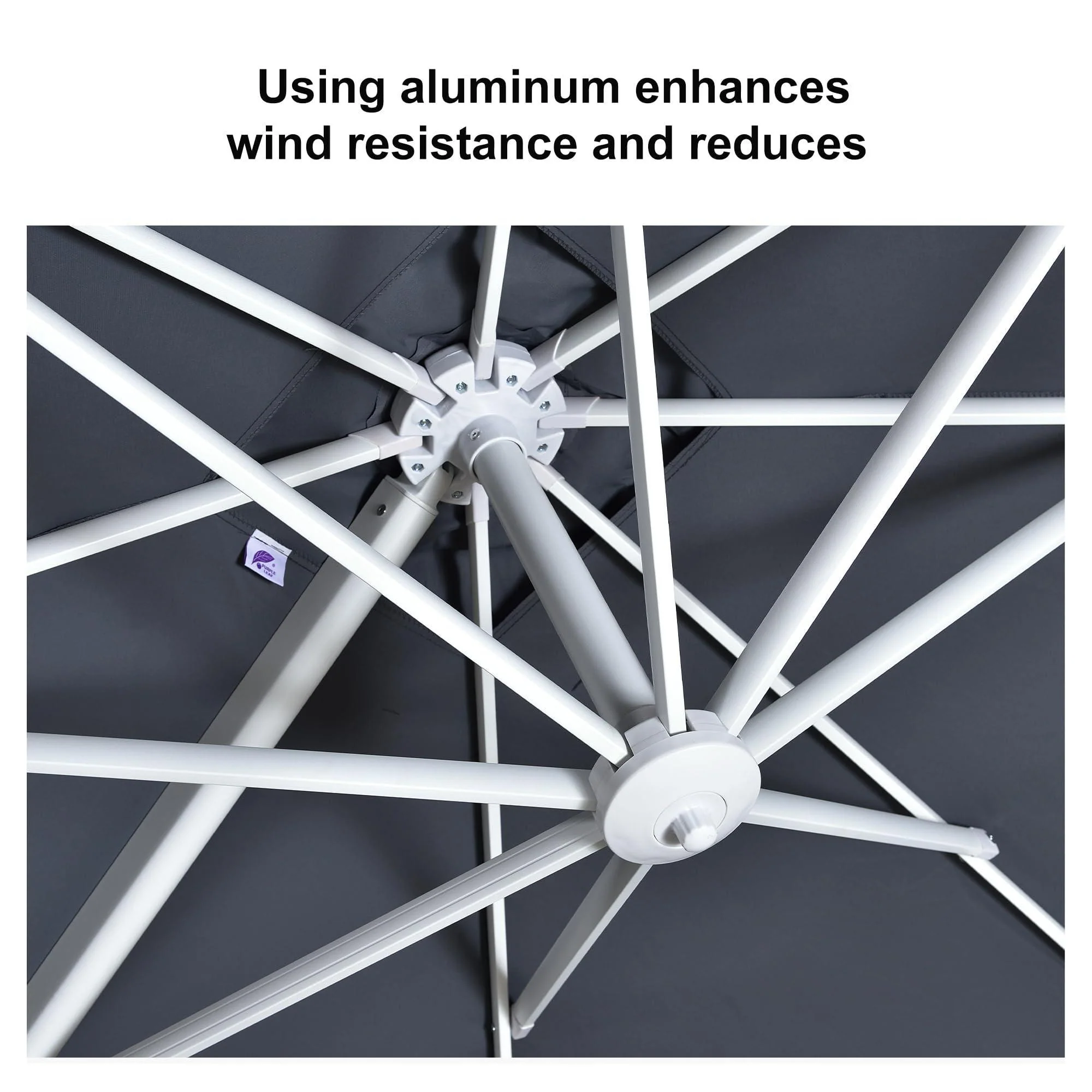 PURPLE LEAF White Outdoor Patio Umbrella Economical Large Patio Umbrellas - Image 53