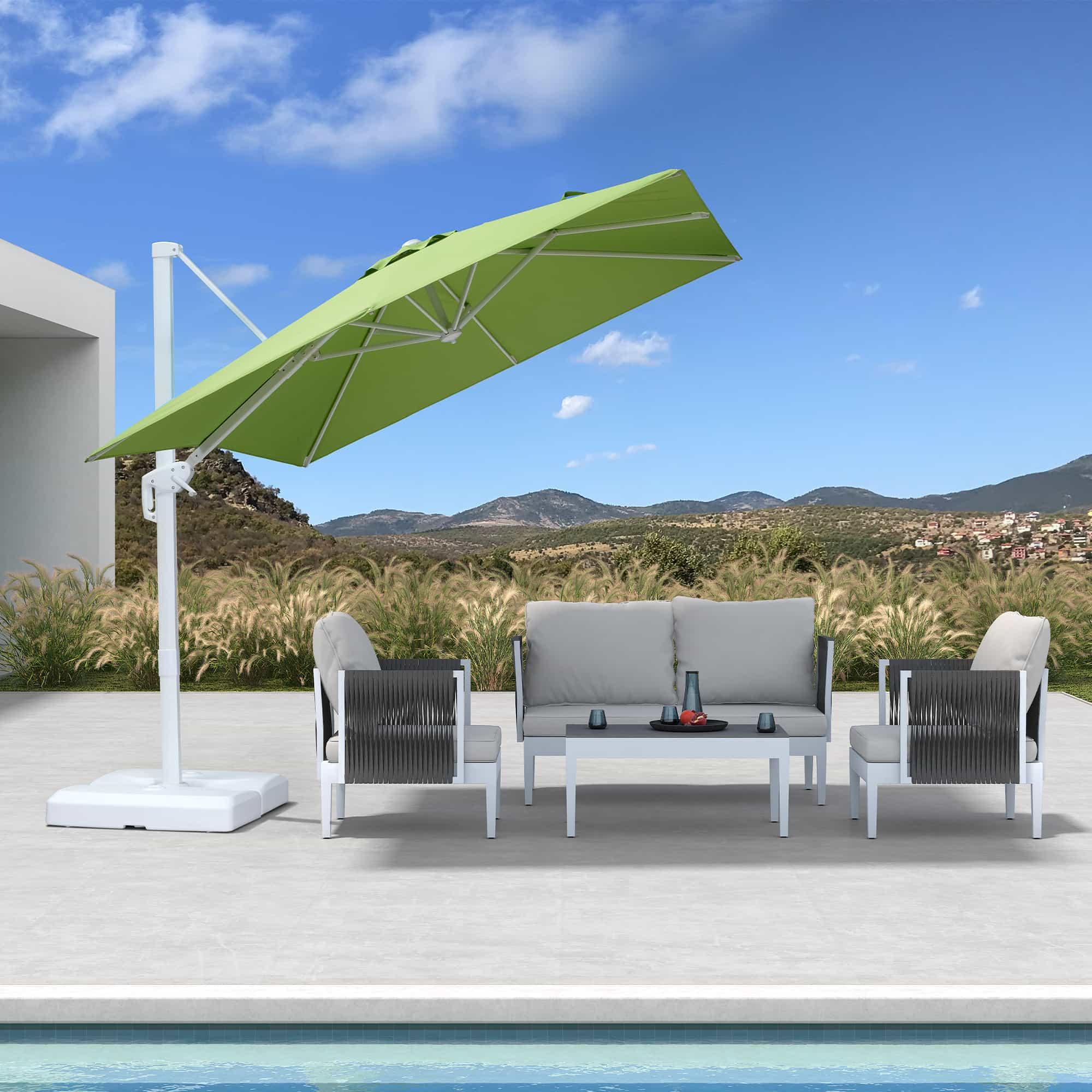 PURPLE LEAF White Outdoor Patio Umbrella Economical Large Patio Umbrellas - Image 73