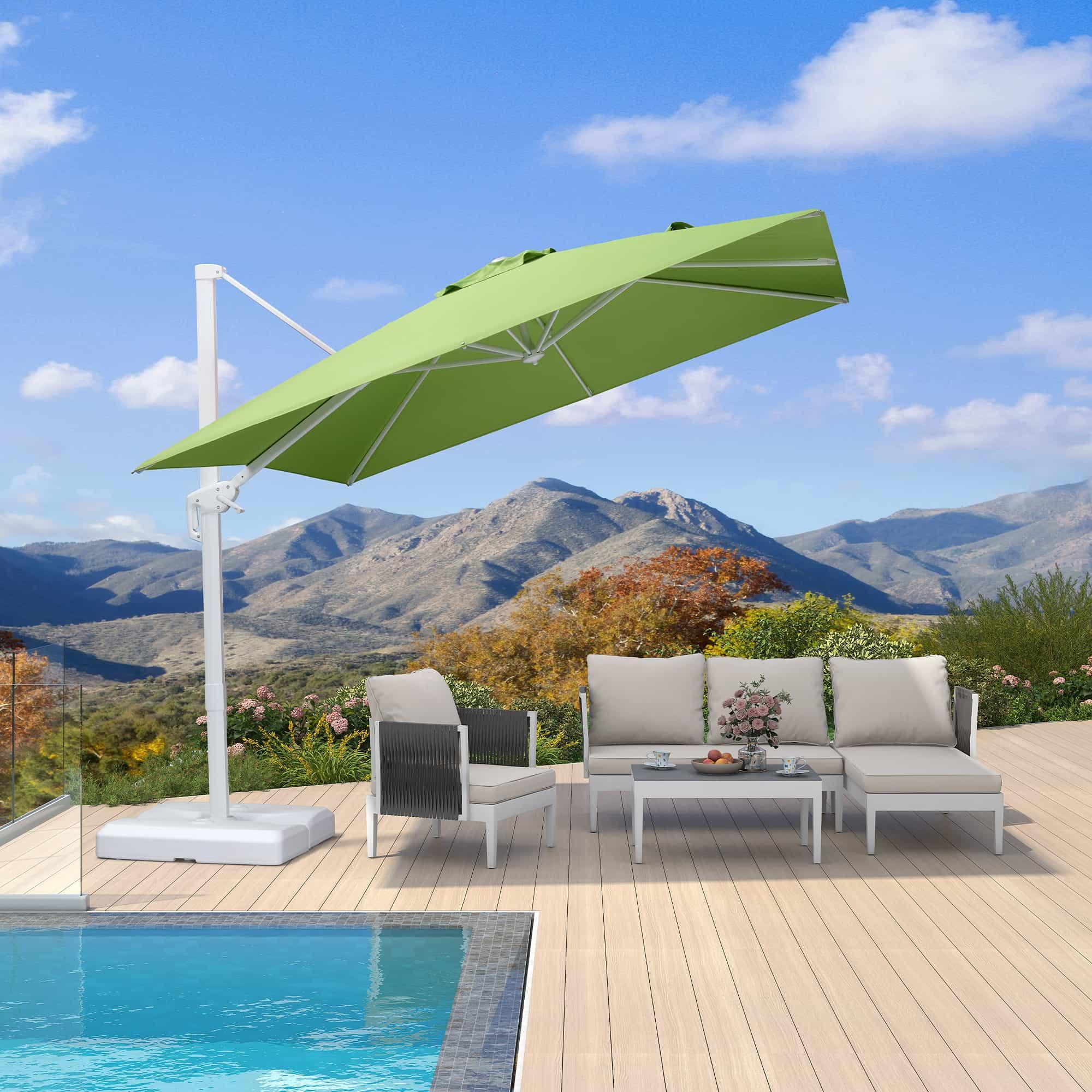 PURPLE LEAF White Outdoor Patio Umbrella Economical Large Patio Umbrellas - Image 76