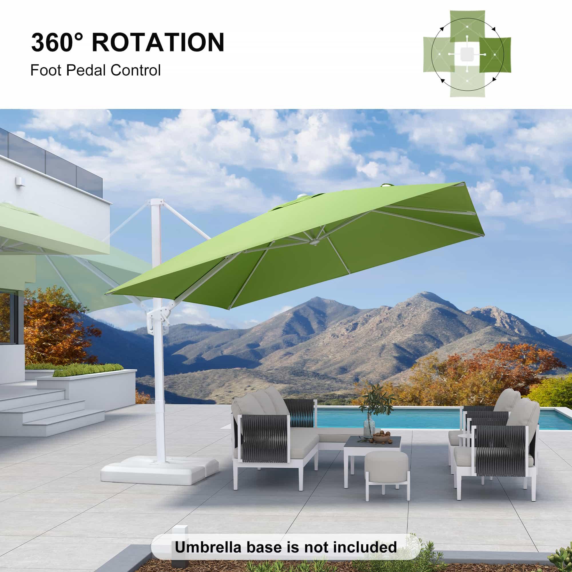 PURPLE LEAF White Outdoor Patio Umbrella Economical Large Patio Umbrellas - Image 77