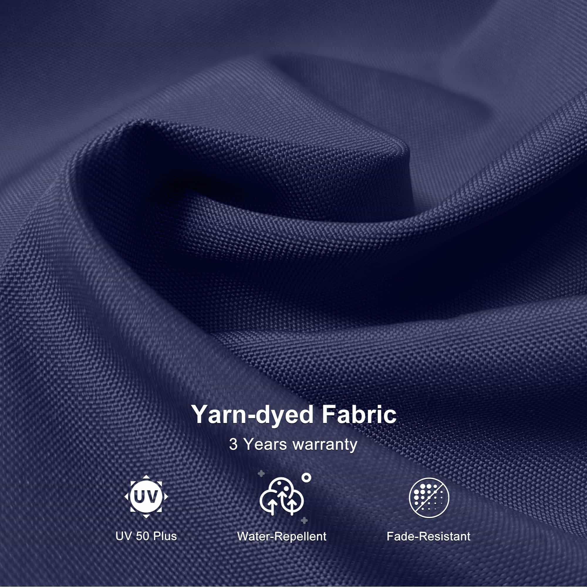 PURPLE LEAF 9 x 12 / 10 x 13 ft Rectangular Patio Umbrella Aluminum Cantilever Umbrella in Wood Color - Image 36