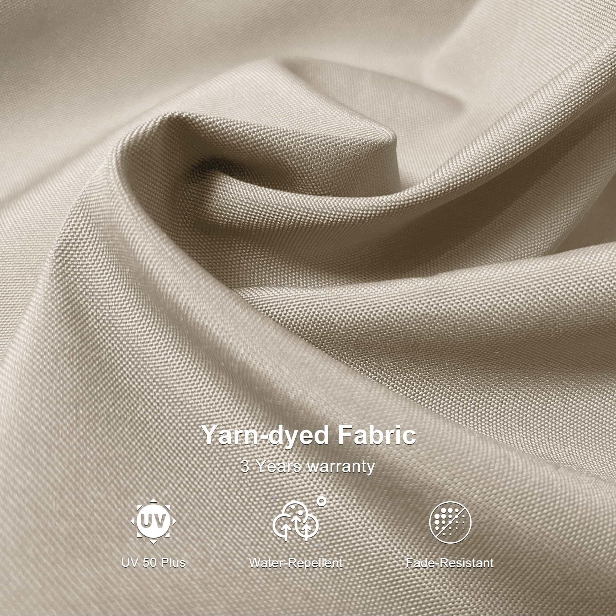 PURPLE LEAF 9 x 12 / 10 x 13 ft Rectangular Patio Umbrella Aluminum Cantilever Umbrella in Wood Color - Image 37