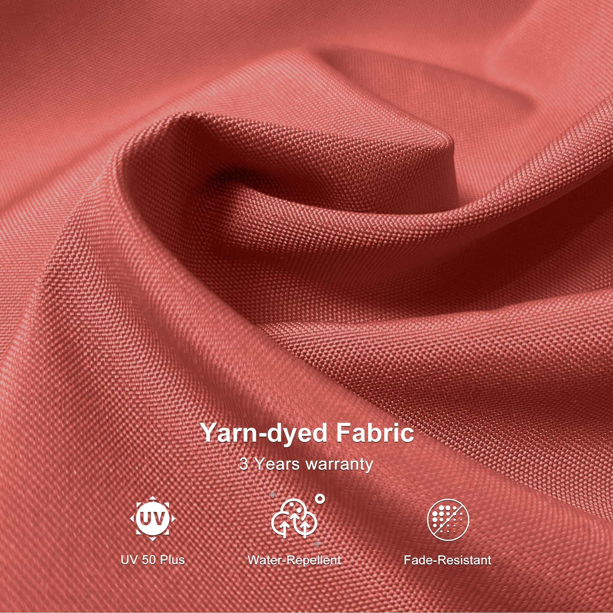 PURPLE LEAF 9 x 12 / 10 x 13 ft Rectangular Patio Umbrella Aluminum Cantilever Umbrella in Wood Color - Image 39