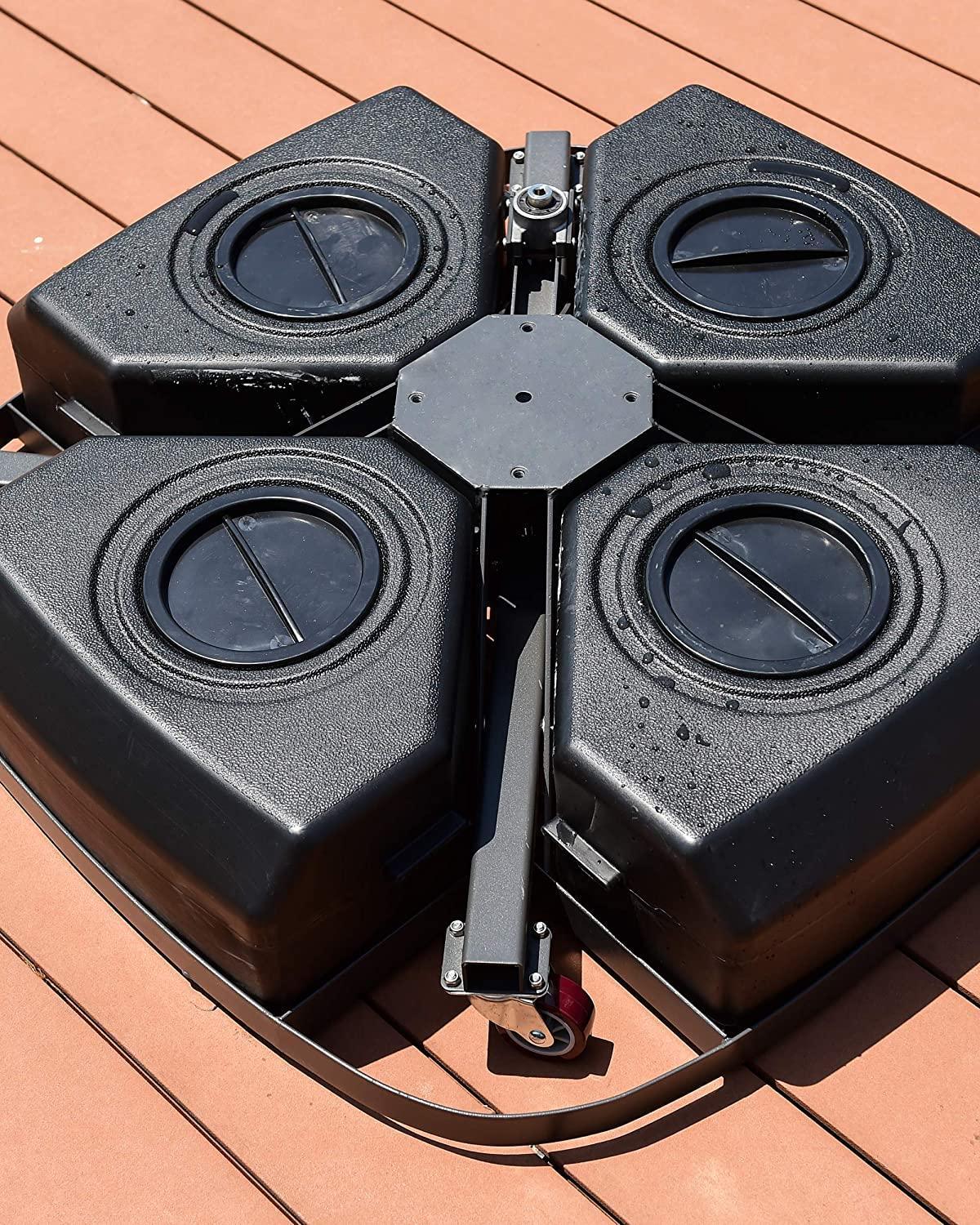 PURPLE LEAF Heavy Patio Umbrella Base with Wheels ZYBASE-8 - Image 10