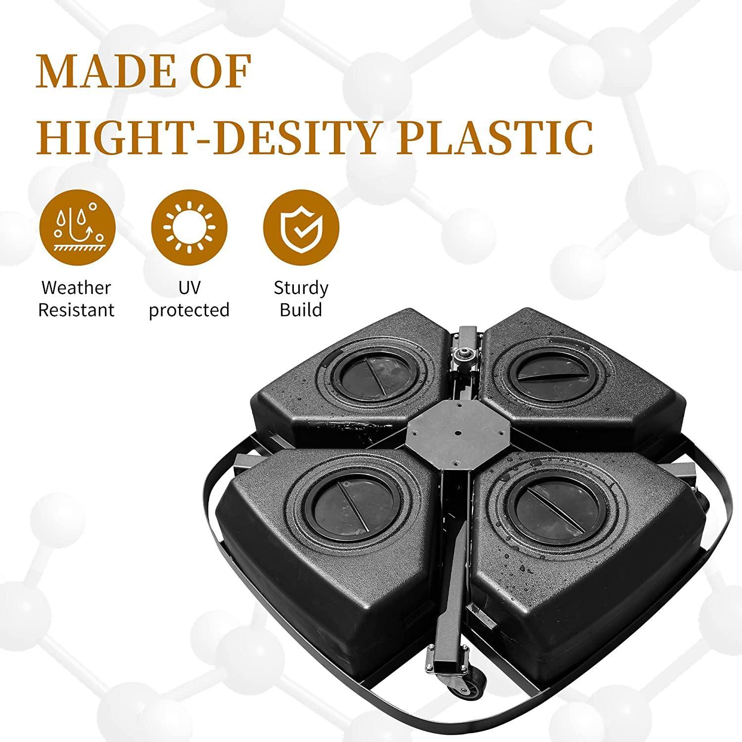 PURPLE LEAF Heavy Patio Umbrella Base with Wheels ZYBASE-8 - Image 12