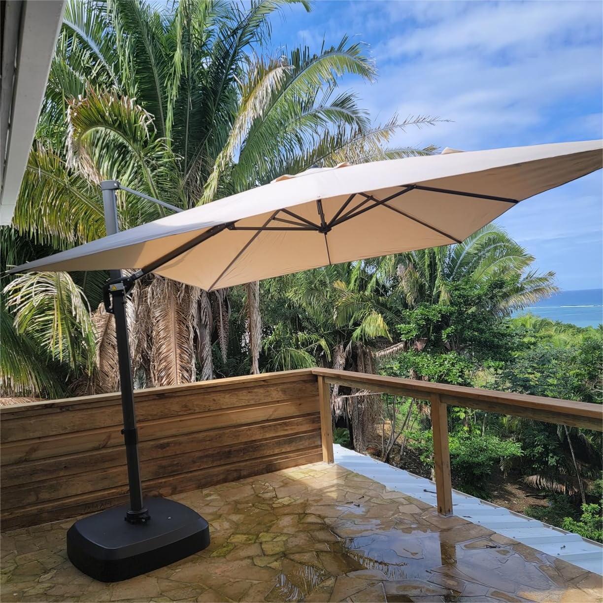 PURPLE LEAF Heavy Patio Umbrella Base with Wheels ZYBASE-8 - Image 19