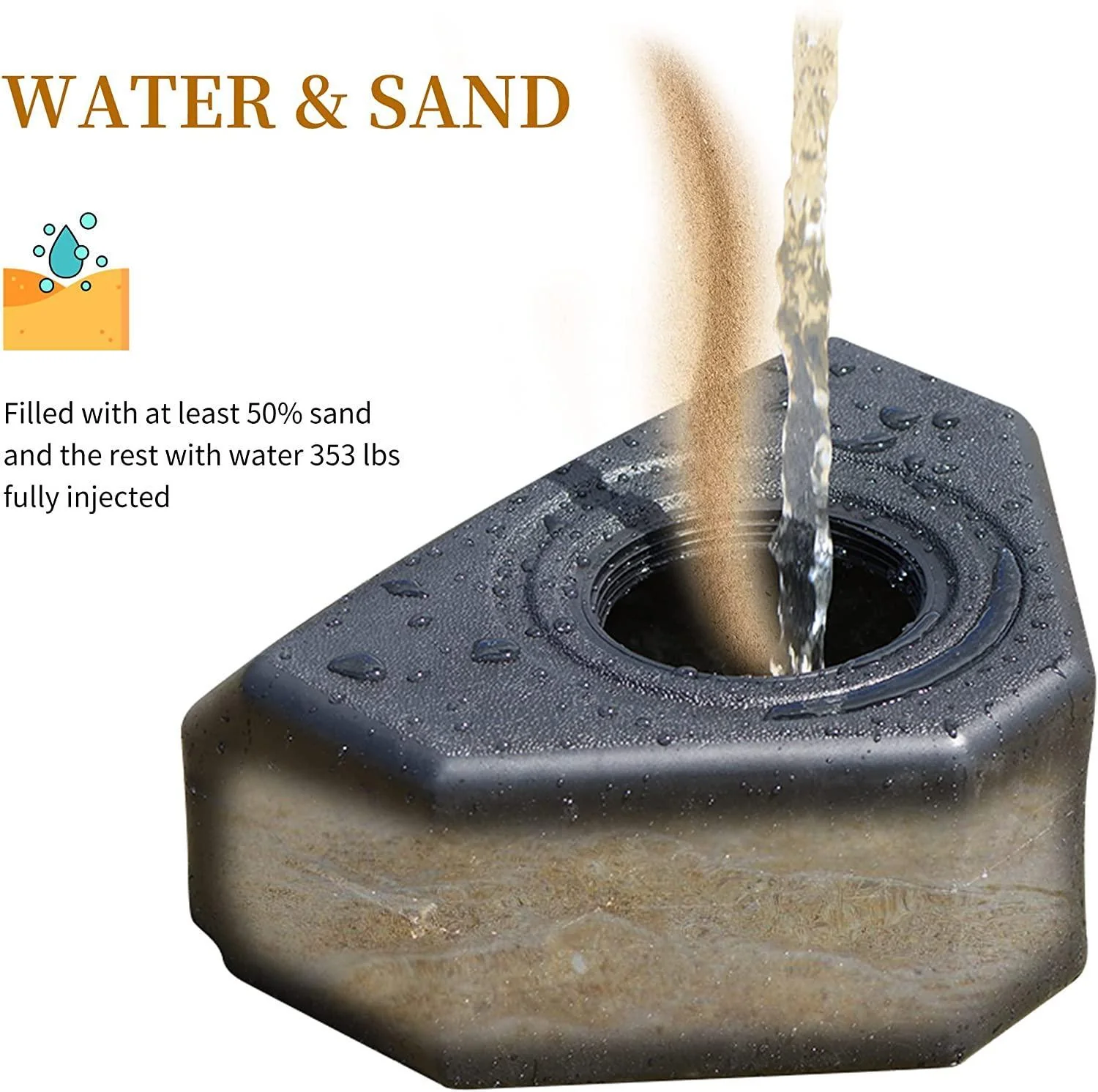 PURPLE LEAF Heavy Patio Umbrella Base with Wheels ZYBASE-8 - Image 8