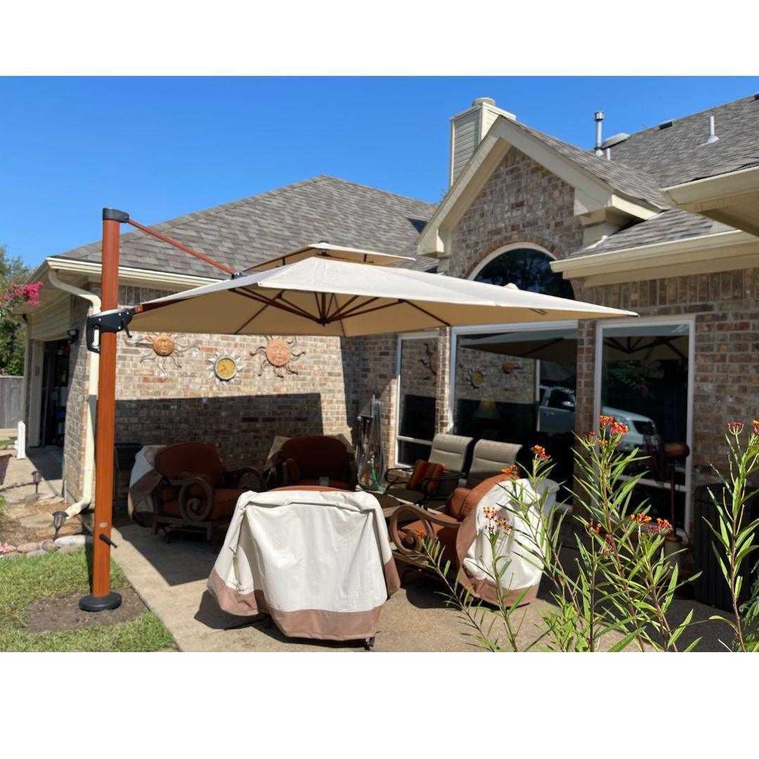 PURPLE LEAF Cantilever Umbrella Base,Base in Ground ZYBASE-7 - Image 17