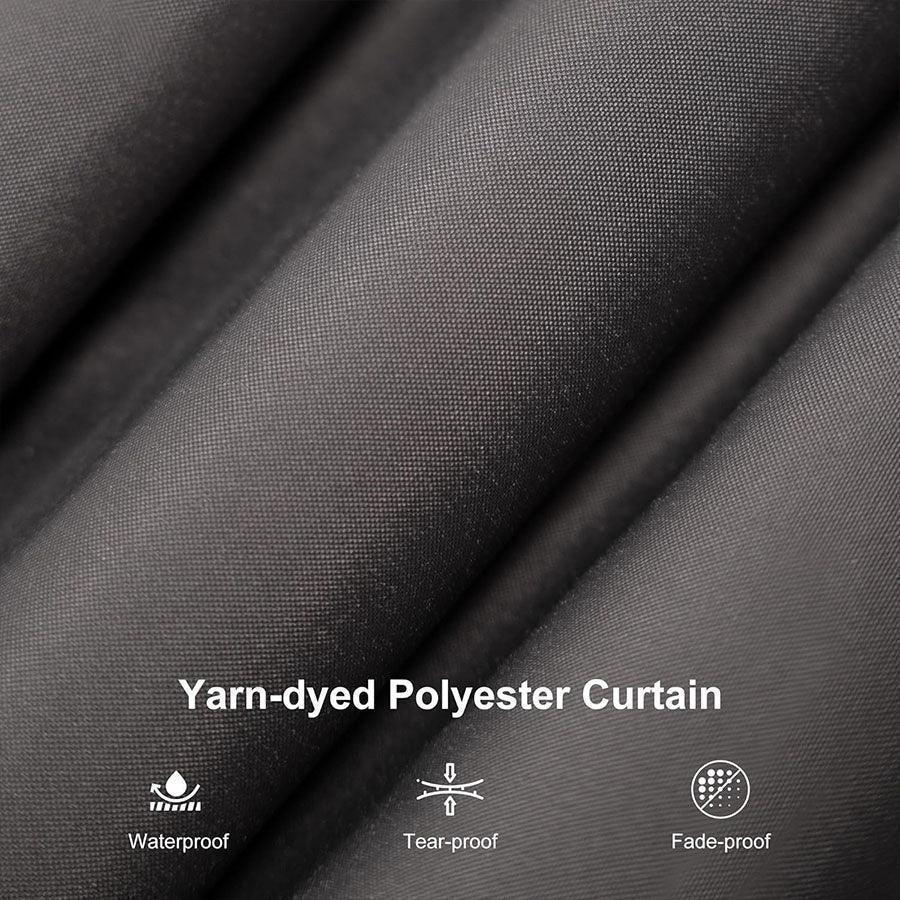 PURPLE LEAF Patio Gazebo for Backyard Grey Hardtop Galvanized Steel Roof Awning with Upgrade Curtain - Image 86