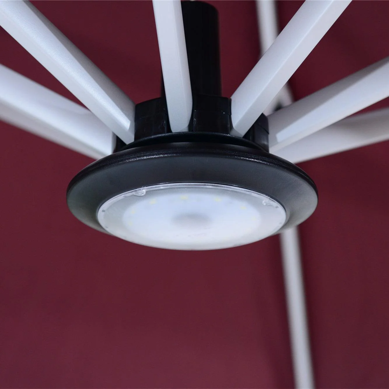 PURPLE LEAF Patio Umbrella Light with Remote Control 12 Color Brightness for Patio Umbrellas, Camping Tents or Outdoor Use (Black) - Image 3