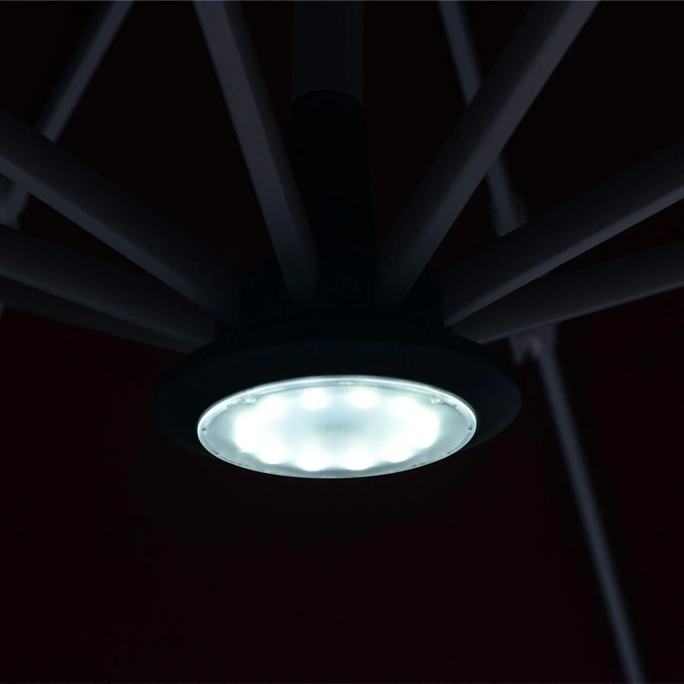 PURPLE LEAF Patio Umbrella Light with Remote Control 12 Color Brightness for Patio Umbrellas, Camping Tents or Outdoor Use (Black) - Image 4