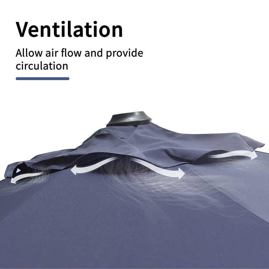 PURPLE LEAF Affordable Outdoor Umbrella Round Cantilever Umbrella for Garden - Image 49