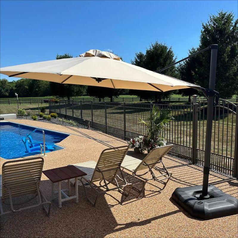 PURPLE LEAF Affordable Outdoor Umbrella Round Cantilever Umbrella for Garden - Image 56