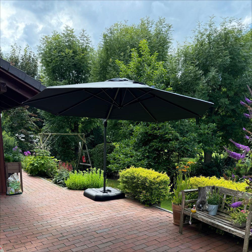 PURPLE LEAF Affordable Outdoor Umbrella Round Cantilever Umbrella for Garden - Image 61