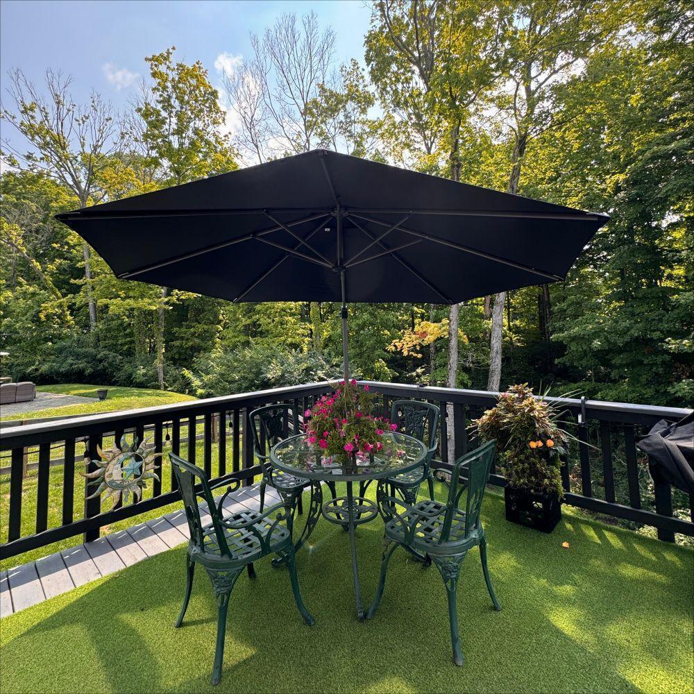 PURPLE LEAF Affordable Outdoor Umbrella Round Cantilever Umbrella for Garden - Image 63