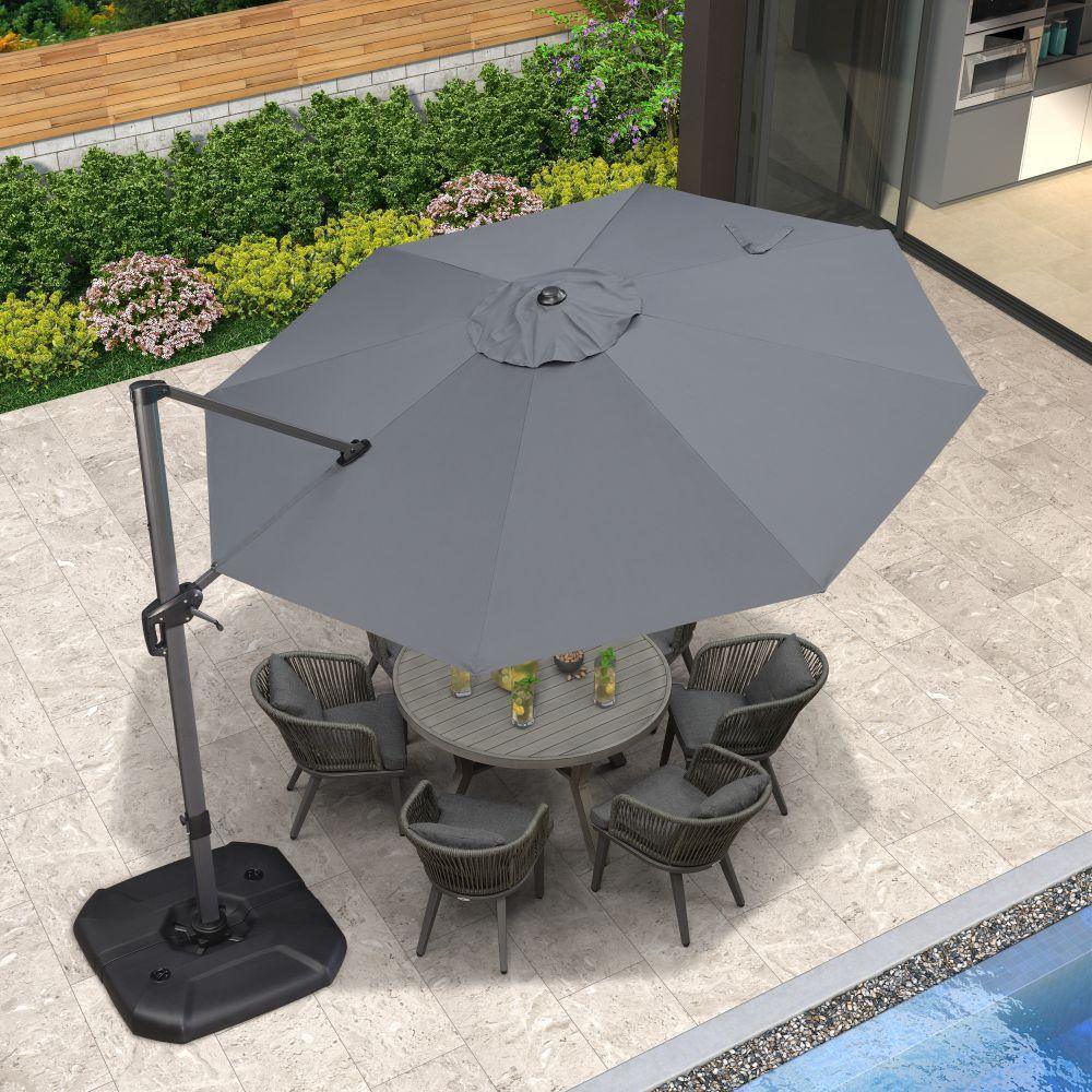 PURPLE LEAF Affordable Outdoor Umbrella Round Cantilever Umbrella for Garden - Image 76