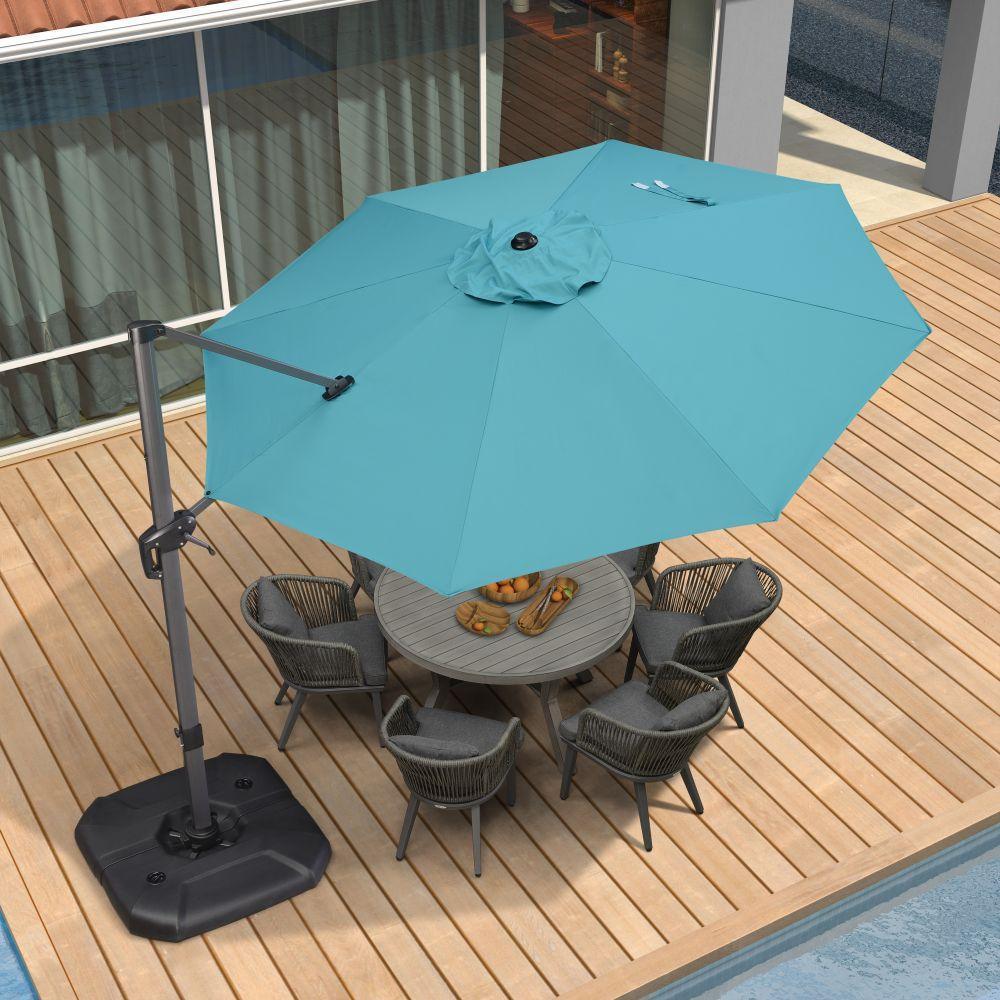 PURPLE LEAF Affordable Outdoor Umbrella Round Cantilever Umbrella for Garden - Image 80