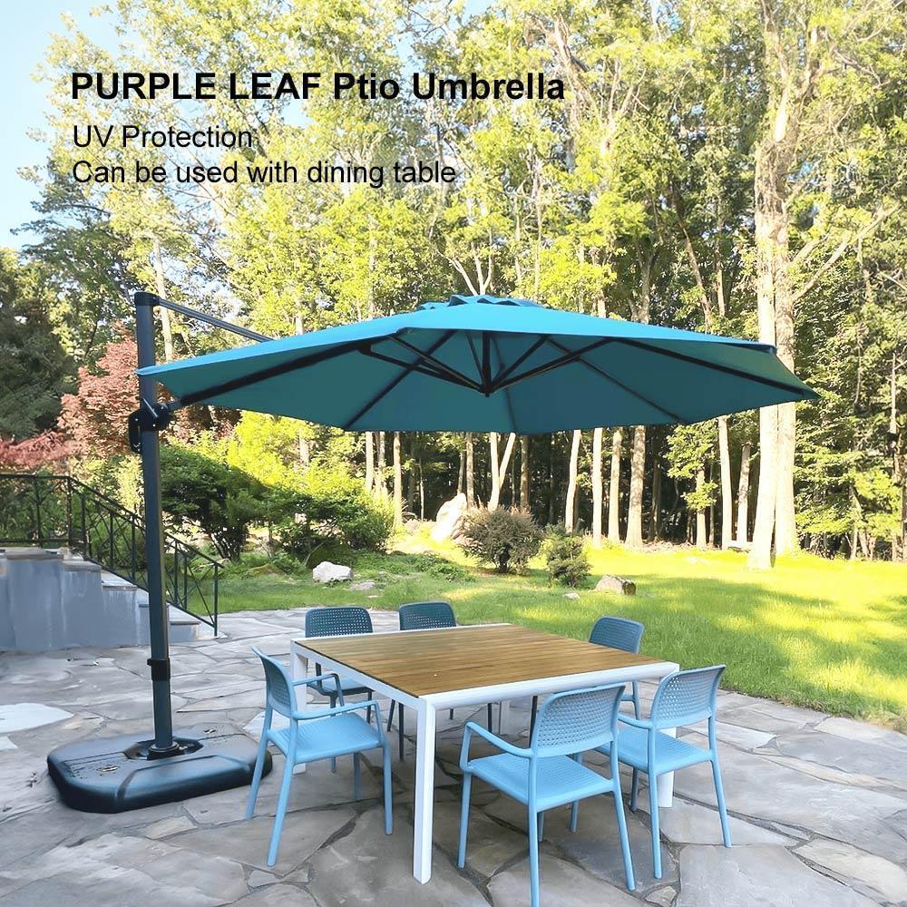 PURPLE LEAF Affordable Outdoor Umbrella Round Cantilever Umbrella for Garden - Image 111