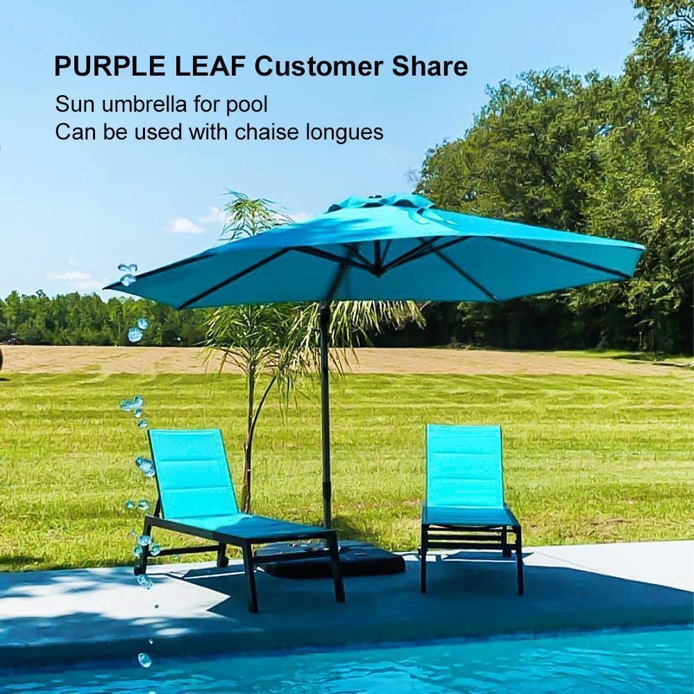PURPLE LEAF Affordable Outdoor Umbrella Round Cantilever Umbrella for Garden - Image 114