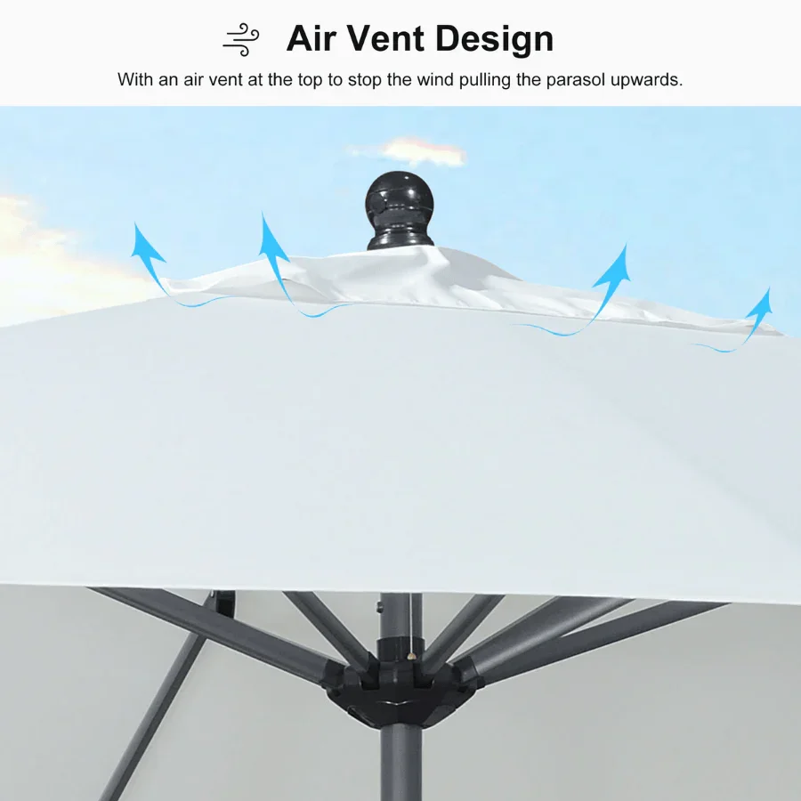 PURPLE LEAF Aluminum Market Patio Umbrella Commercial Outdoor Garden Umbrella - Image 101