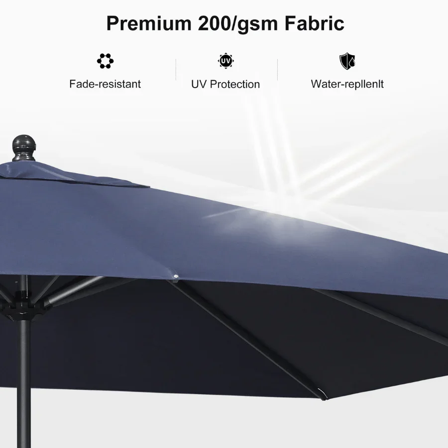PURPLE LEAF Aluminum Market Patio Umbrella Commercial Outdoor Garden Umbrella - Image 105