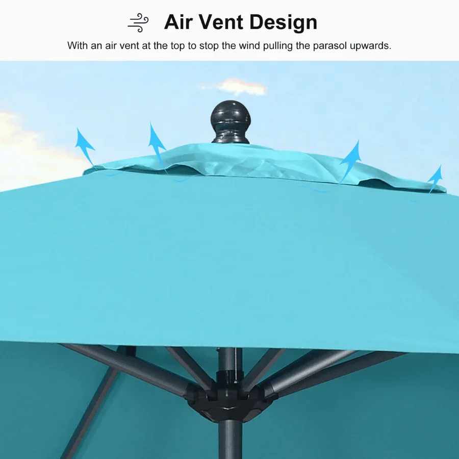 PURPLE LEAF Aluminum Market Patio Umbrella Commercial Outdoor Garden Umbrella - Image 112