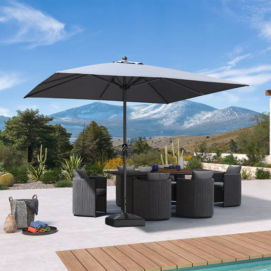 PURPLE LEAF Aluminum Market Patio Umbrella Commercial Outdoor Garden Umbrella - Image 126