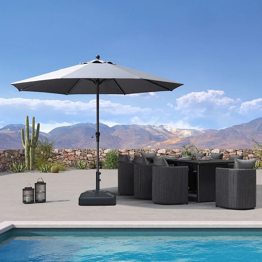 PURPLE LEAF Aluminum Market Patio Umbrella Commercial Outdoor Garden Umbrella - Image 132