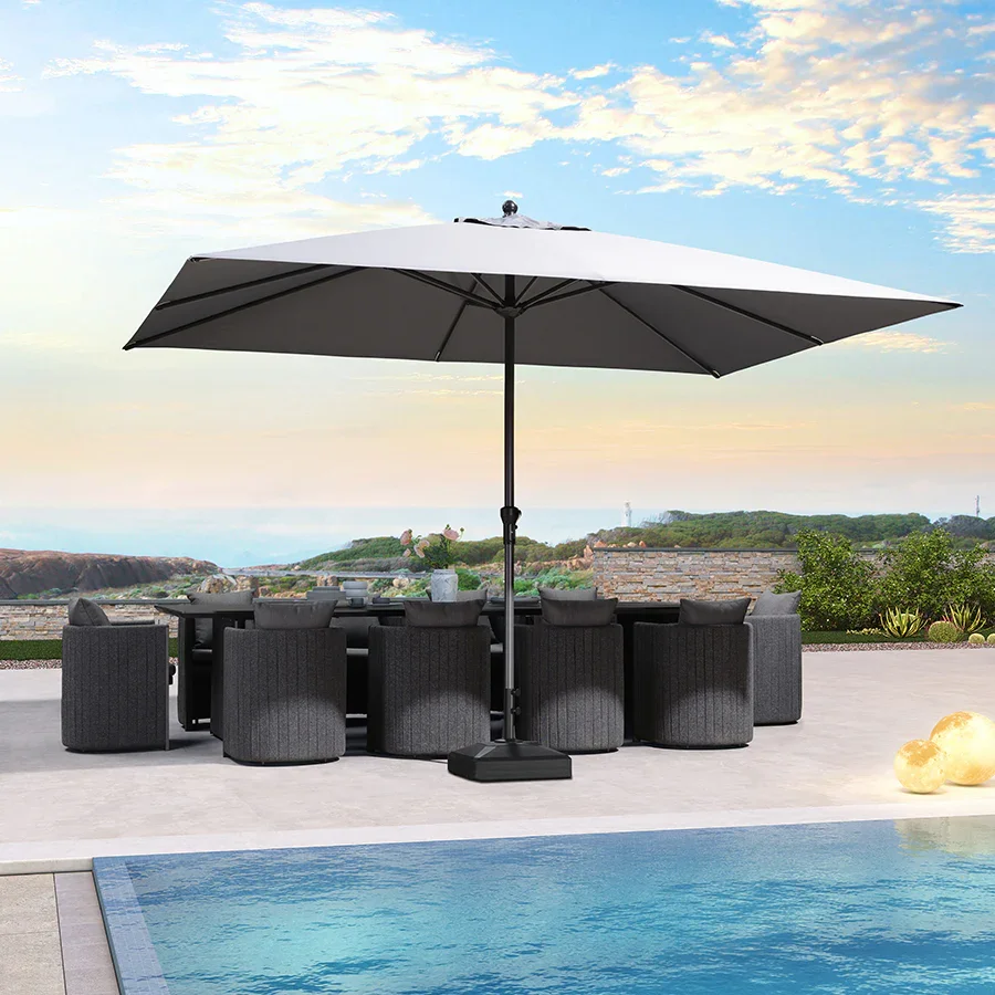 PURPLE LEAF Aluminum Market Patio Umbrella Commercial Outdoor Garden Umbrella - Image 137