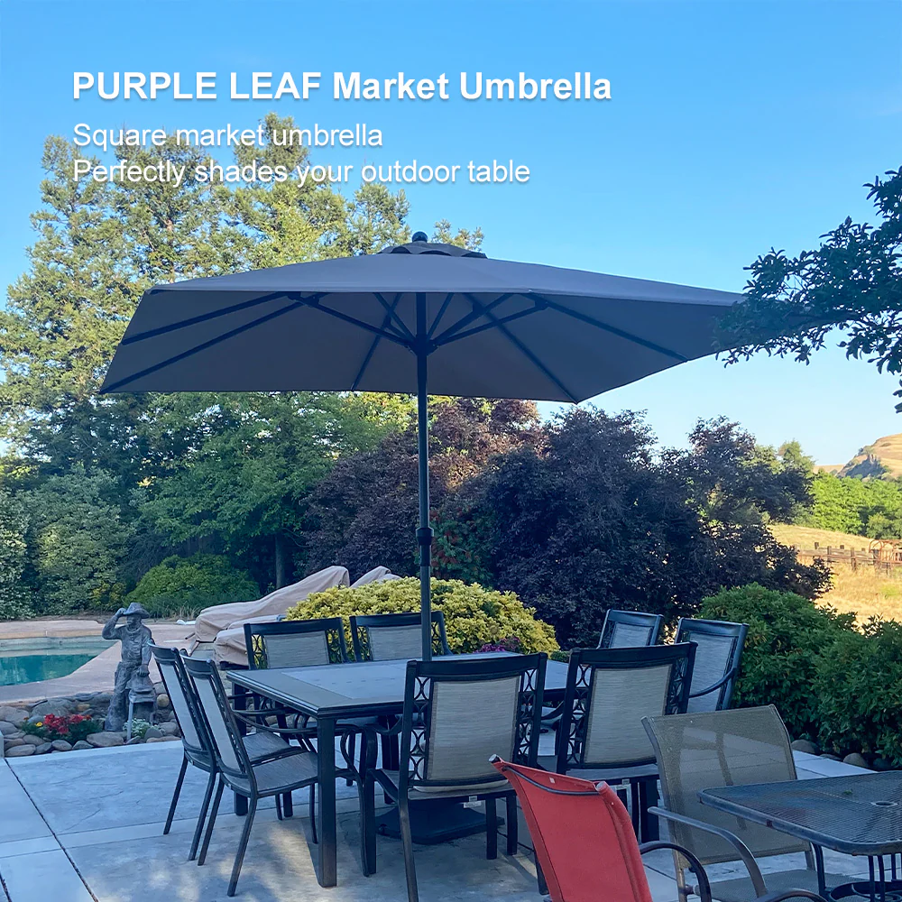 PURPLE LEAF Aluminum Market Patio Umbrella Commercial Outdoor Garden Umbrella - Image 140