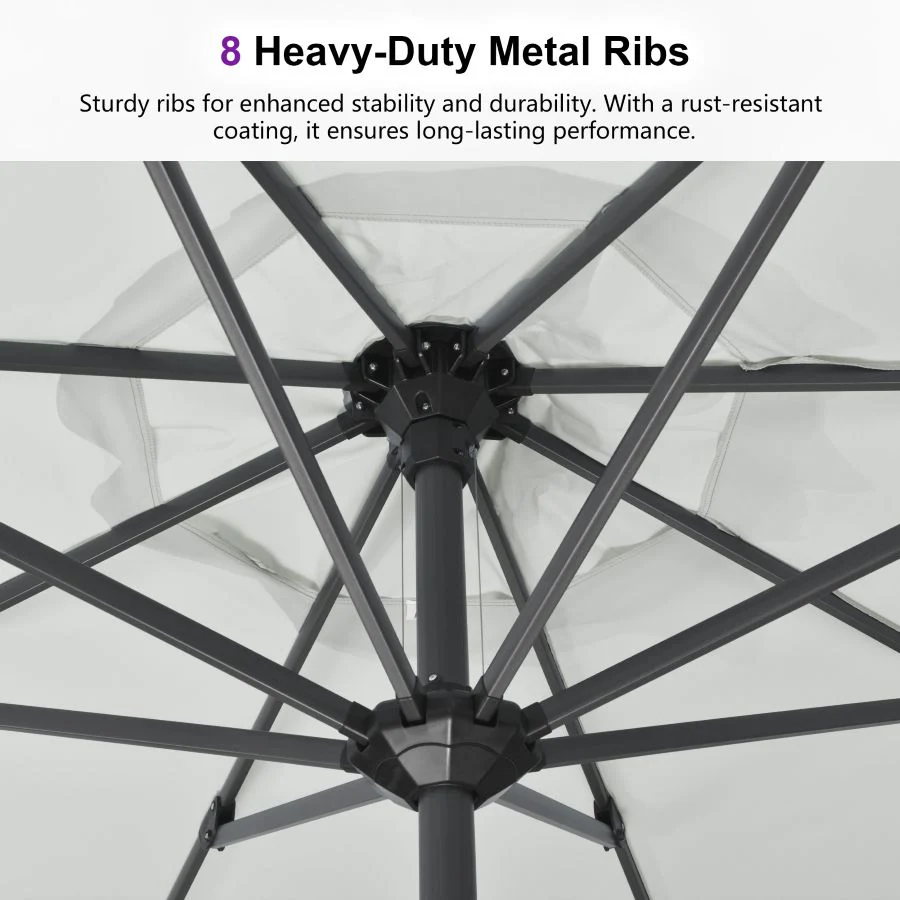 PURPLE LEAF Aluminum Market Patio Umbrella Commercial Outdoor Garden Umbrella - Image 141