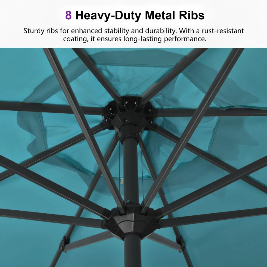 PURPLE LEAF Aluminum Market Patio Umbrella Commercial Outdoor Garden Umbrella - Image 142