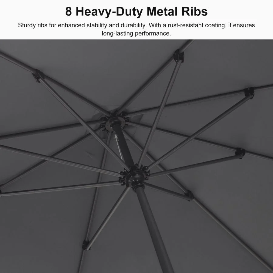 PURPLE LEAF Aluminum Market Patio Umbrella Commercial Outdoor Garden Umbrella - Image 143