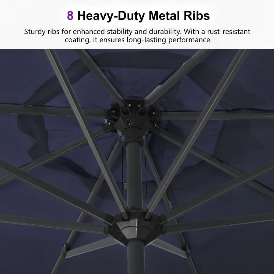 PURPLE LEAF Aluminum Market Patio Umbrella Commercial Outdoor Garden Umbrella - Image 144