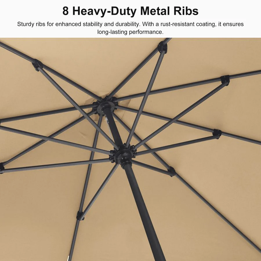 PURPLE LEAF Aluminum Market Patio Umbrella Commercial Outdoor Garden Umbrella - Image 147