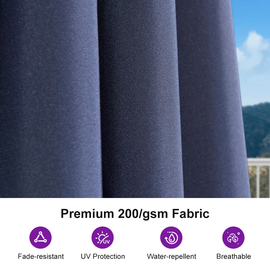 PURPLE LEAF Aluminum Market Patio Umbrella Commercial Outdoor Garden Umbrella - Image 149