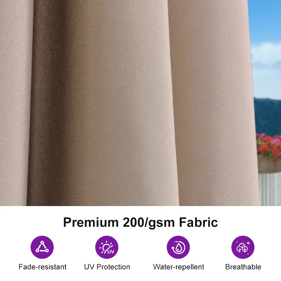 PURPLE LEAF Aluminum Market Patio Umbrella Commercial Outdoor Garden Umbrella - Image 153