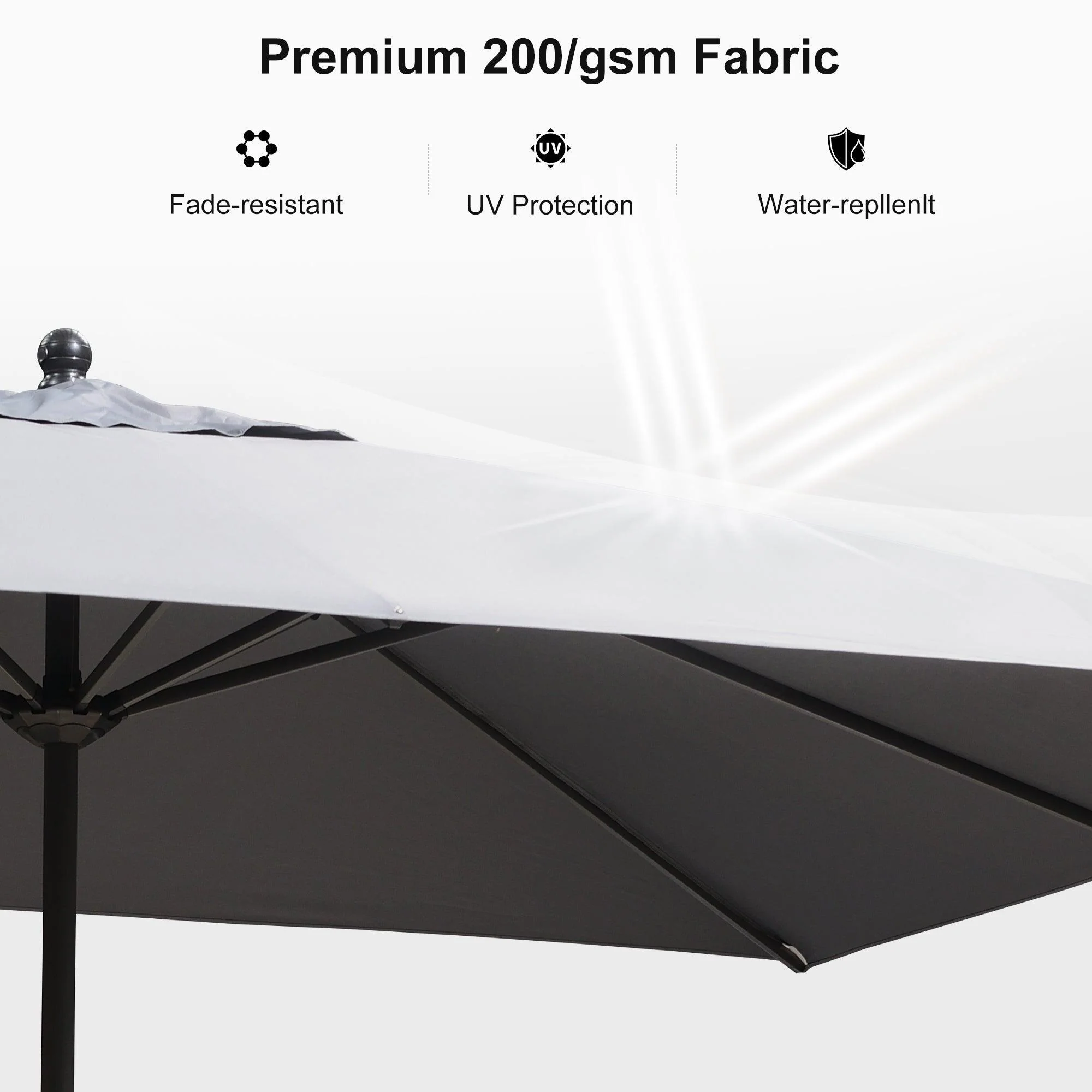 PURPLE LEAF Aluminum Market Patio Umbrella Commercial Outdoor Garden Umbrella - Image 33