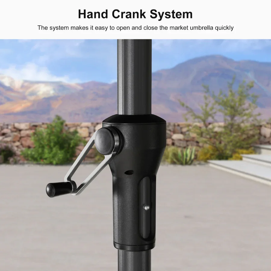 PURPLE LEAF Aluminum Market Patio Umbrella Commercial Outdoor Garden Umbrella - Image 43