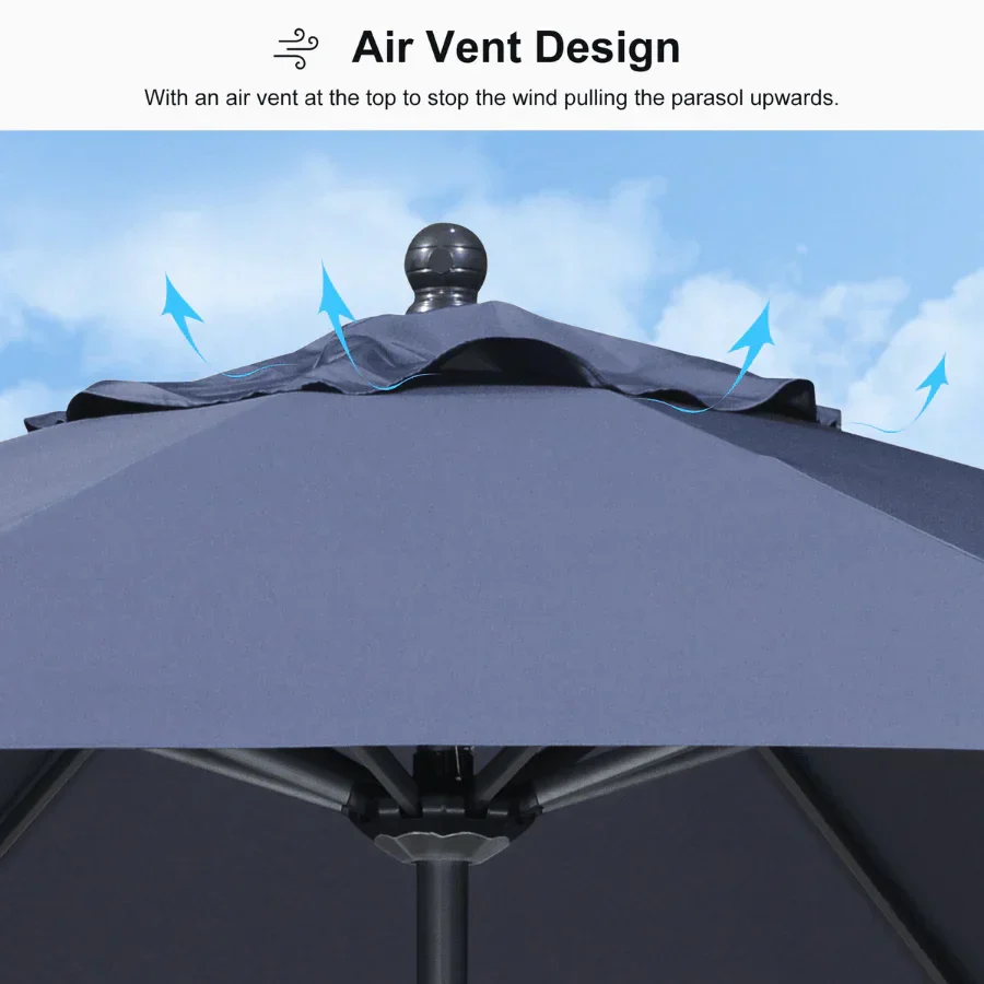 PURPLE LEAF Aluminum Market Patio Umbrella Commercial Outdoor Garden Umbrella - Image 46