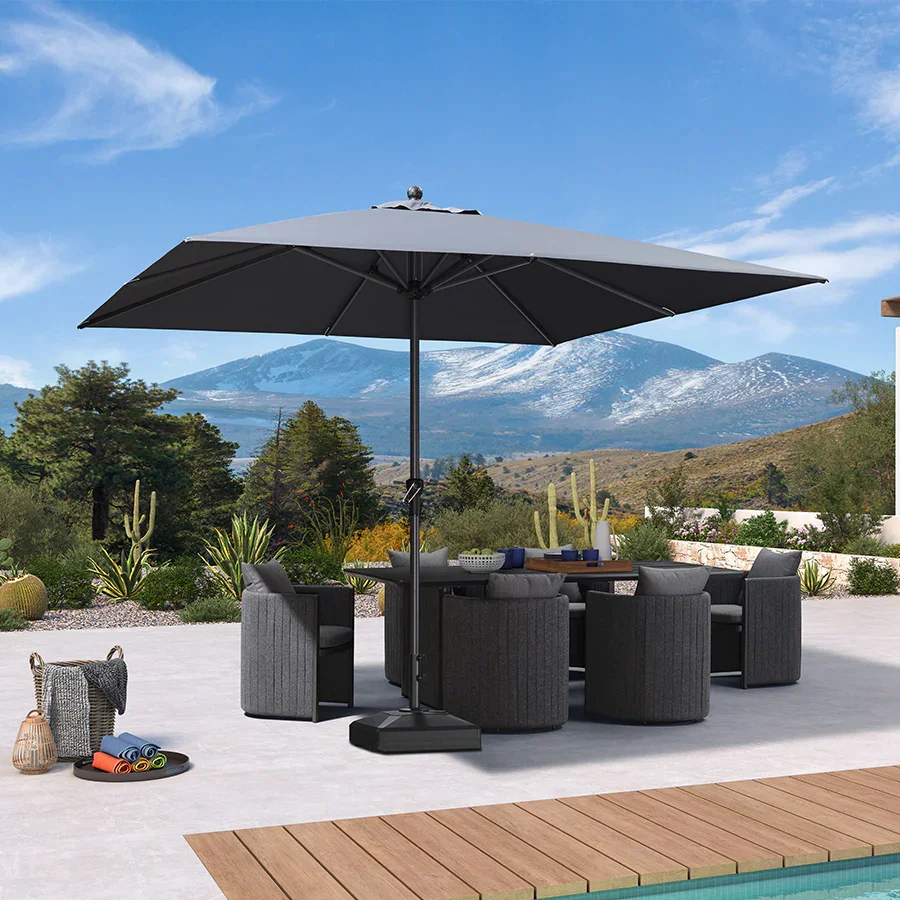 PURPLE LEAF Aluminum Market Patio Umbrella Commercial Outdoor Garden Umbrella - Image 6