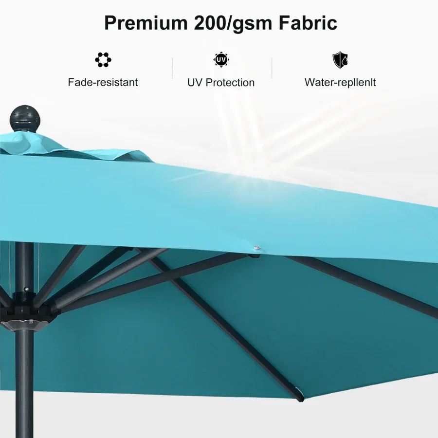 PURPLE LEAF Aluminum Market Patio Umbrella Commercial Outdoor Garden Umbrella - Image 61
