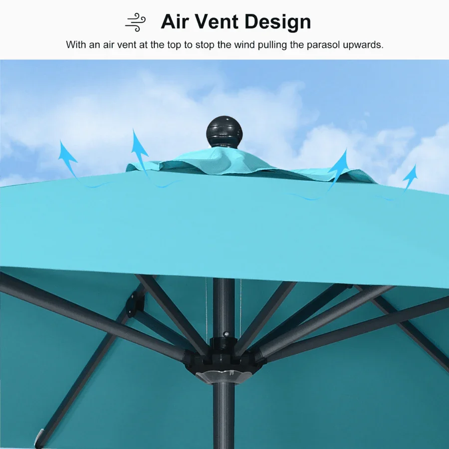 PURPLE LEAF Aluminum Market Patio Umbrella Commercial Outdoor Garden Umbrella - Image 62