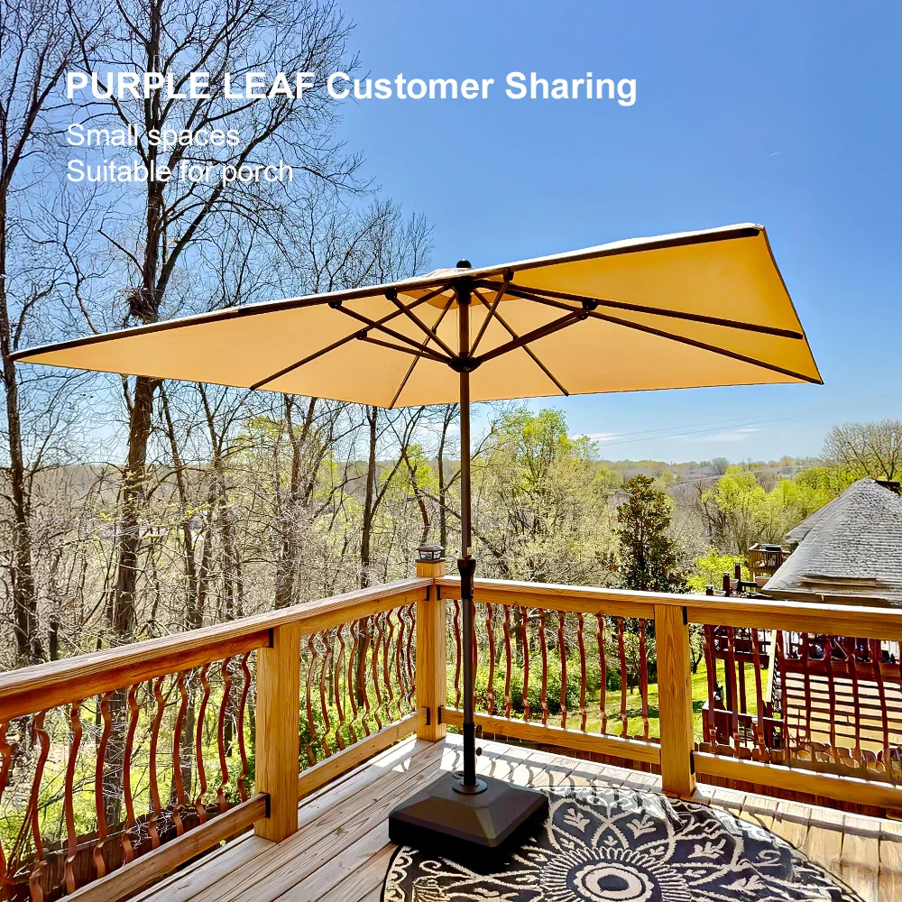 PURPLE LEAF Aluminum Market Patio Umbrella Commercial Outdoor Garden Umbrella - Image 64
