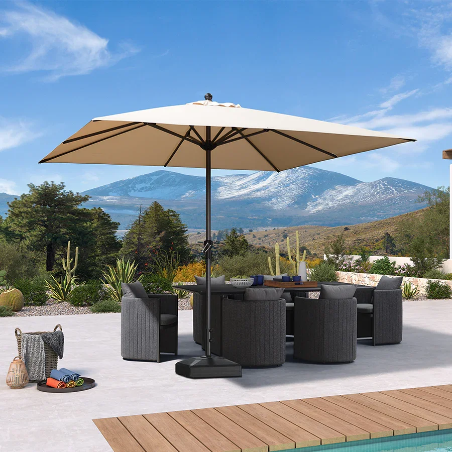 PURPLE LEAF Aluminum Market Patio Umbrella Commercial Outdoor Garden Umbrella - Image 8