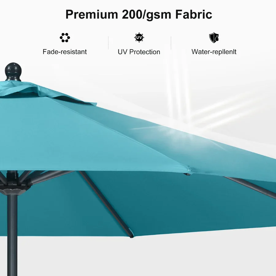 PURPLE LEAF Aluminum Market Patio Umbrella Commercial Outdoor Garden Umbrella - Image 88