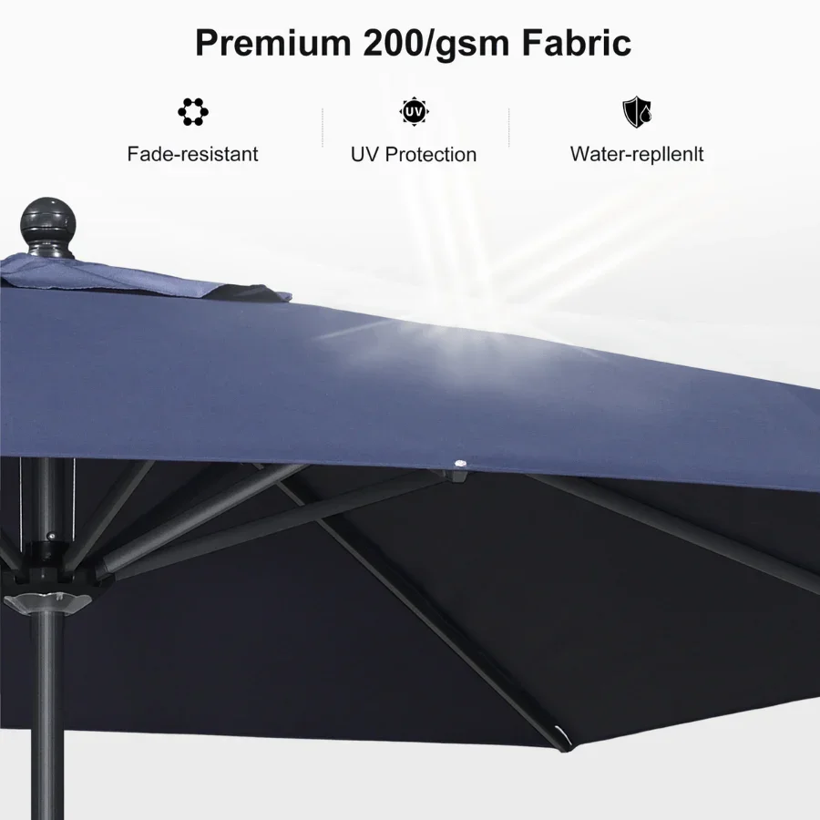 PURPLE LEAF Aluminum Market Patio Umbrella Commercial Outdoor Garden Umbrella - Image 91