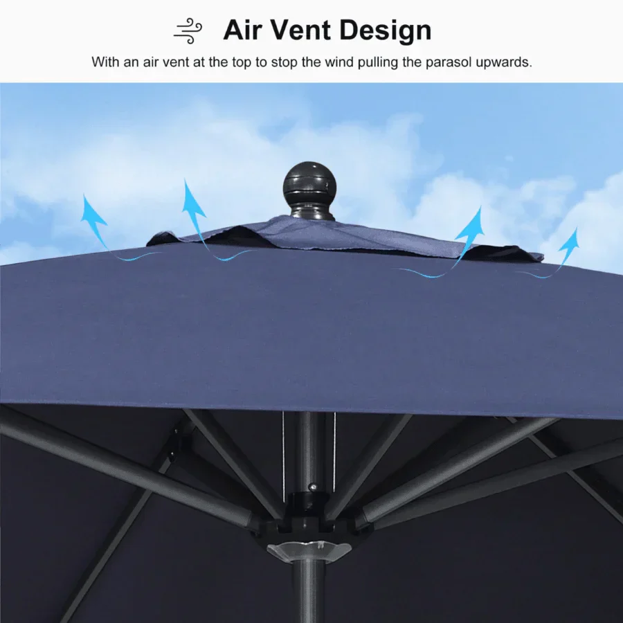 PURPLE LEAF Aluminum Market Patio Umbrella Commercial Outdoor Garden Umbrella - Image 93