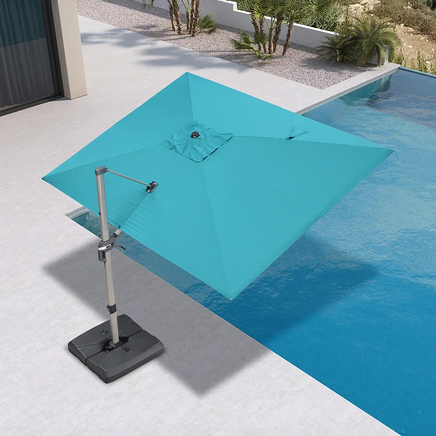 PURPLE LEAF Hailar Deluxe Outdoor Patio Umbrella Aluminum Cantilever Umbrellas - Image 204