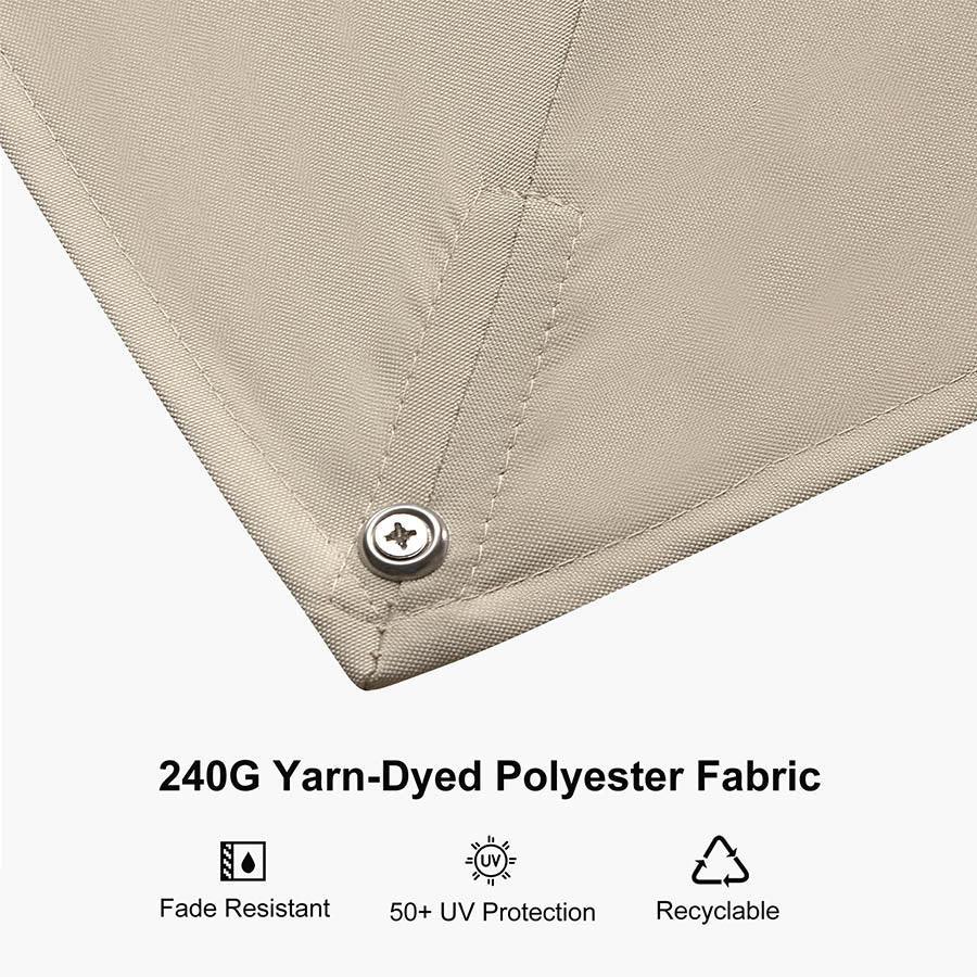 PURPLE LEAF Hailar Deluxe Outdoor Patio Umbrella Aluminum Cantilever Umbrellas - Image 44